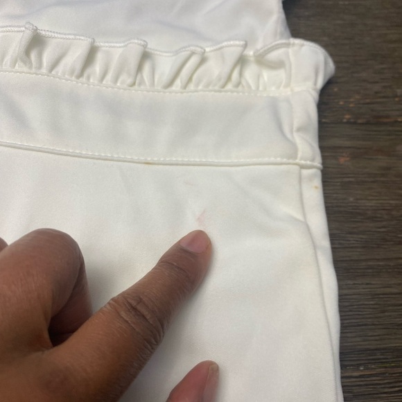 Off white Spaghetti Straps Shear Waist Jumpsuit Romper Plus Size 4X(20-22) - Picture 10 of 15